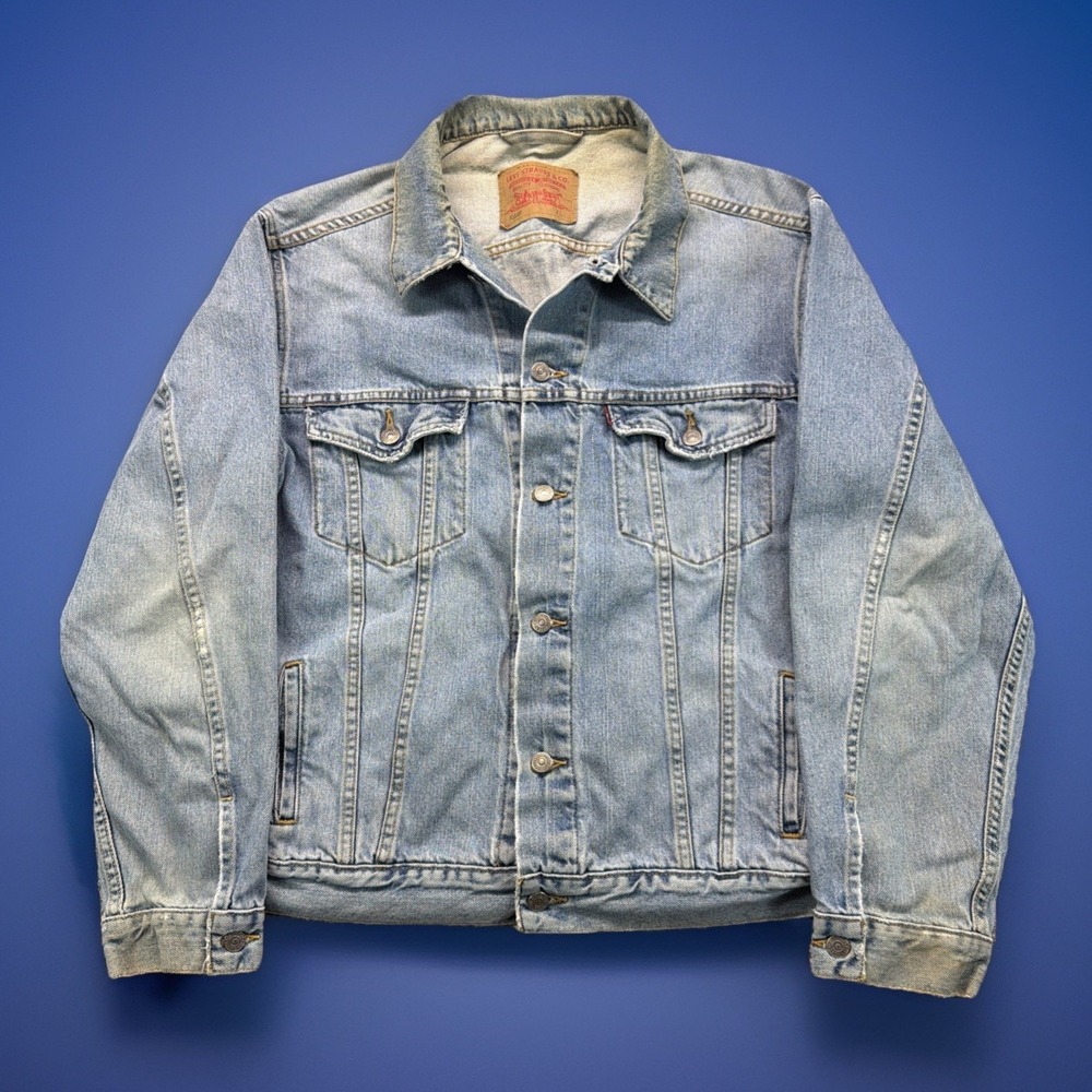 Levi's 70507 XL Standard Trucker Jacket Cotton Blue Jean Denim Y2K